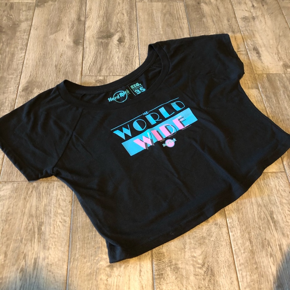 Hard Rock Mr World Wide Crop Top